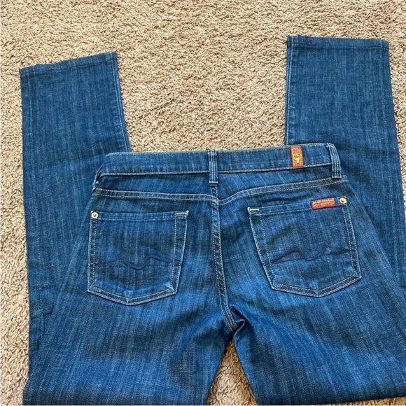 7 For All Mankind Straight Leg Jeans size 24 - Picture 7 of 7